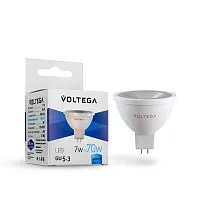 Лампа светодиодная Voltega GU5.3 7W 4000К прозрачная VG2-S1GU5.3cold7W 7063 
